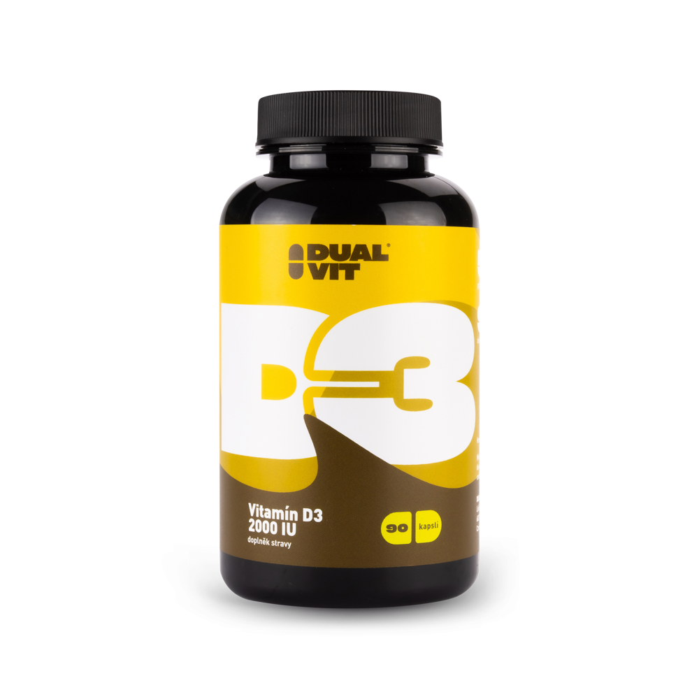 Vitamín D3 2000 IU, 90 kapslí – Dualvit
