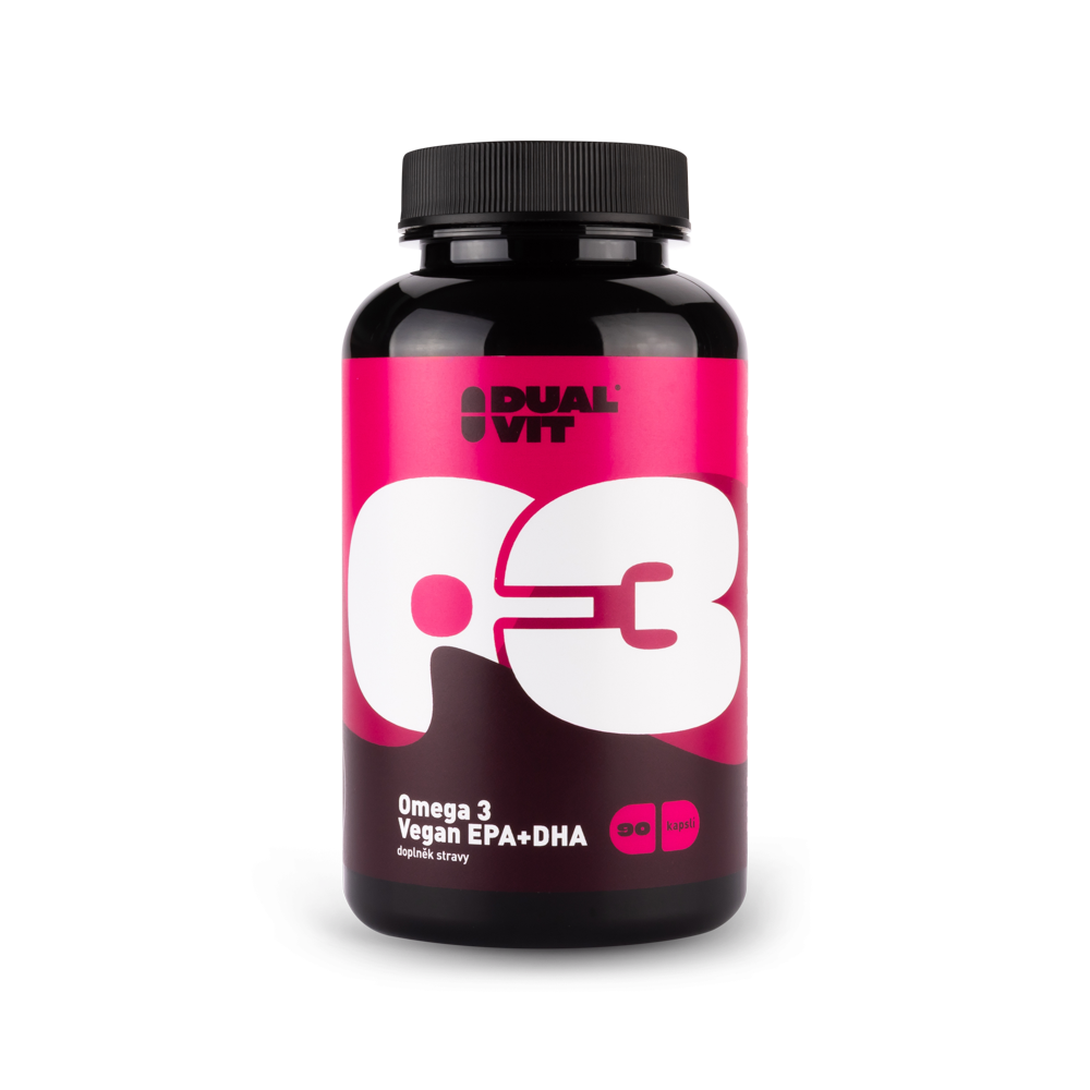 Omega 3 Vegan EPA+DHA 225 mg, 90 kapslí – Dualvit