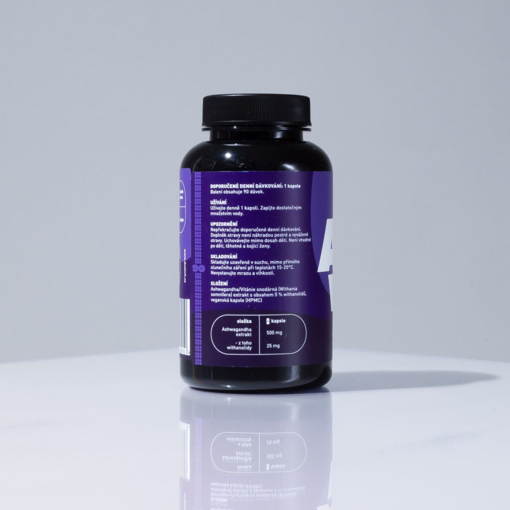 Ashwagandha, 500 mg, 90 kapslí – podporující odolnost proti stresu