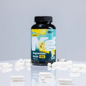 Magnesium Malát 1000 mg, Elementární Hořčík 150 mg + Vitamín B6, 90 kapslí