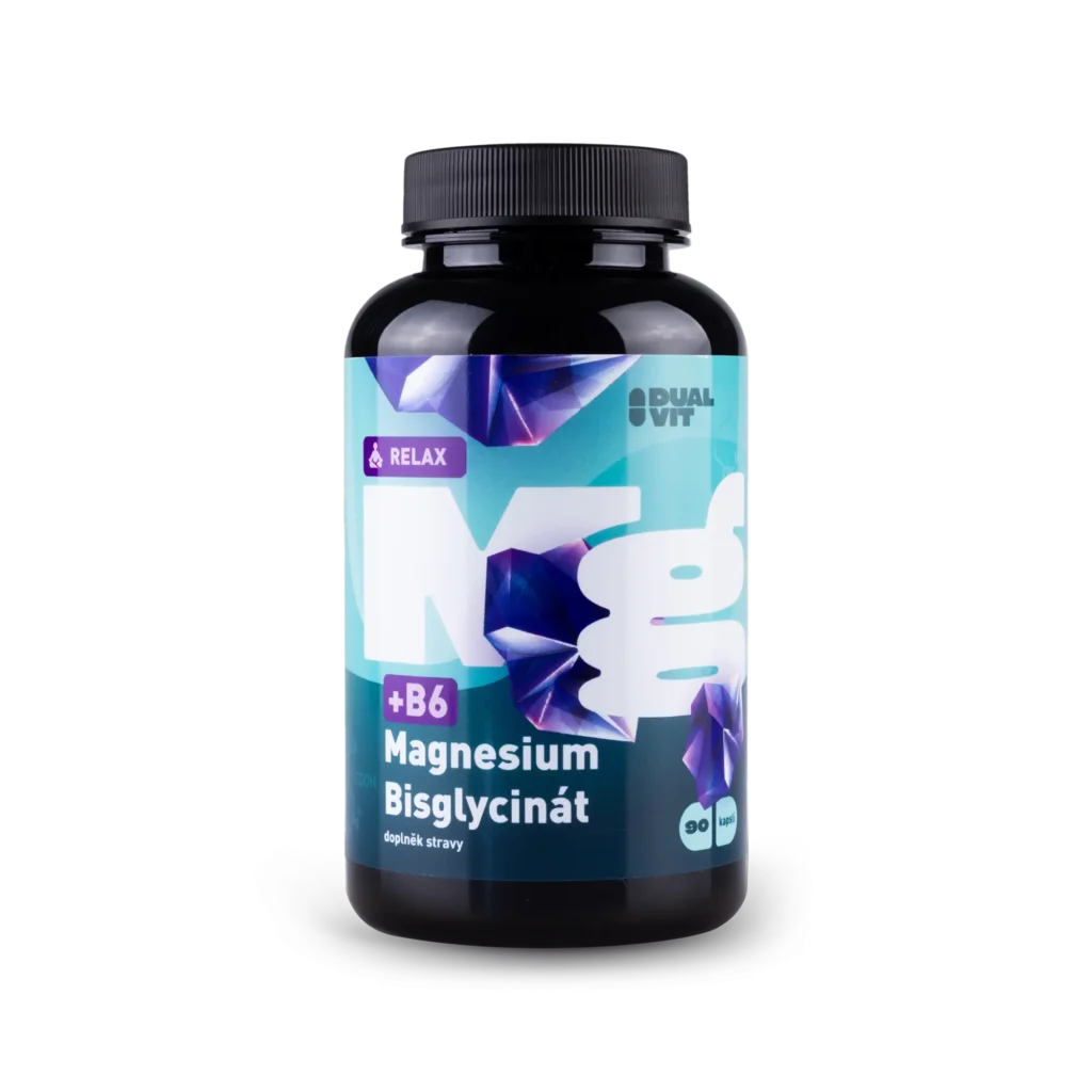 Magnesium Bisglycinát, 2000 mg, Elementární Hořčík 220 mg + Vitamín B6